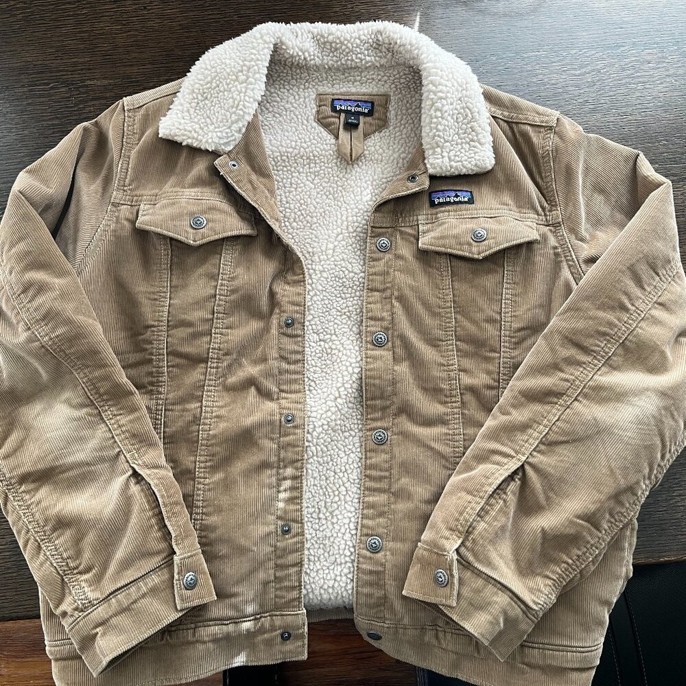 Patagonia Men's Tan Pile-Lined Jacket